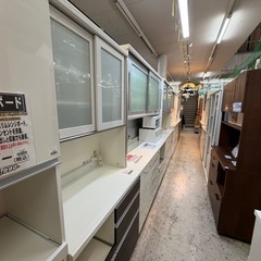 【愛品館 江戸川店 】PAMOUNA 2枚スライド扉 キッチンボード 90cm（パモウナ）の画像