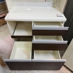 【愛品館 江戸川店 】PAMOUNA 2枚スライド扉 キッチンボード 90cm（パモウナ）の画像