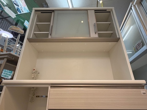 【愛品館 江戸川店 】NITORI 2枚スライド扉 キッチンボード ポスティア120（ニトリ）