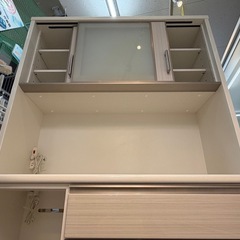 【愛品館 江戸川店 】NITORI 2枚スライド扉 キッチンボード ポスティア120（ニトリ）の画像