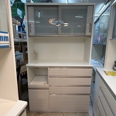 【愛品館 江戸川店 】NITORI 2枚スライド扉 キッチンボード ポスティア120（ニトリ）の画像