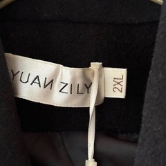 ロングコート ブラック ２XL レディース チェスターコートの画像