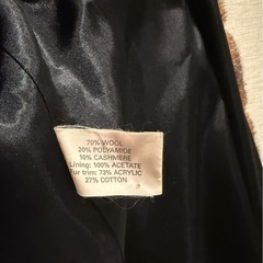 【カシミヤ混】 THE COLLECTION ロングコート ファー襟付きの画像