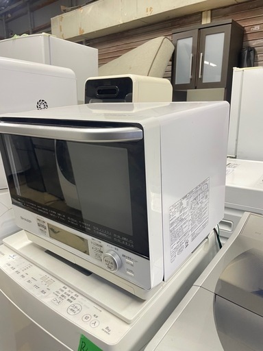 配送可能　保証付き SHARP 過熱水蒸気オーブンレンジ  31L ホワイト系 RE-V100A-W