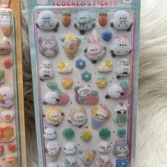 コットンパフィーシール3点限定の画像