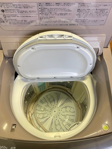 北九州市内配送無料　保証付き BW-DV100C 縦型洗濯乾燥機 ビートウォッシュ シャンパン [洗濯10.0kg /乾燥5.5kg /ヒーター乾燥