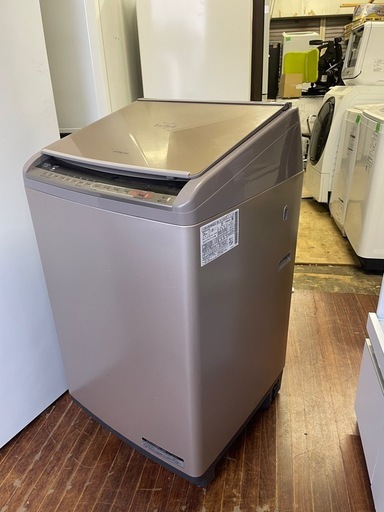 北九州市内配送無料　保証付き BW-DV100C 縦型洗濯乾燥機 ビートウォッシュ シャンパン [洗濯10.0kg /乾燥5.5kg /ヒーター乾燥