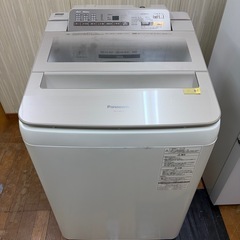 #83 激安8.0kg洗い!! Panasonic 2017年 NA-FA80H3 全自動電気洗濯機の画像