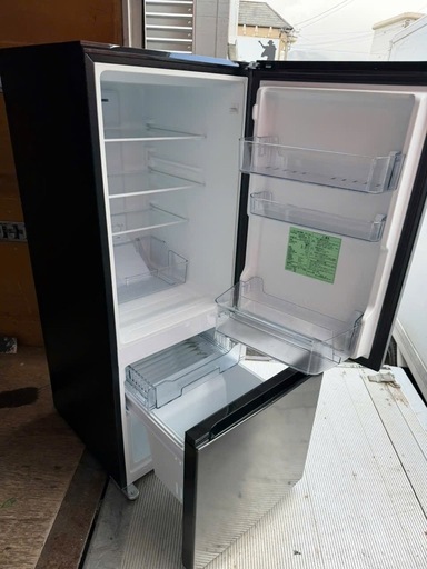 NO B866?福岡市内配送設置無料✨?ヤマダオリジナル 冷蔵庫 159L 右開き 2ドア 幅48.6cm 一人暮し向け 耐熱トップテ