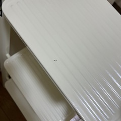 【お取引中】コンパクト梯子(ホワイト、3段)の画像