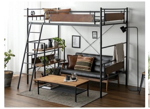 愛知県内直接取引き可能ロフトベッド 半年のみ使用の中古品購入価格