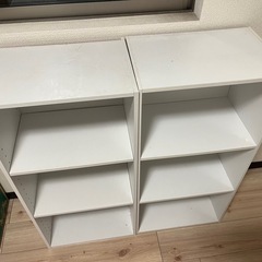 受け渡し決定　カラーボックス　2個　白の画像