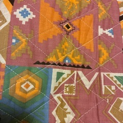 敷物　　幾何学模様の画像