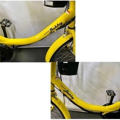 1年保証 送料無料 ヤマハ　パスバビー　20インチ　子供乗せ　黄色　電動アシスト自転車 g225の画像