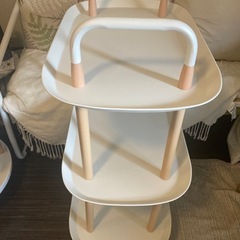 キャスター付きキッチンワゴン(角形3段)の画像