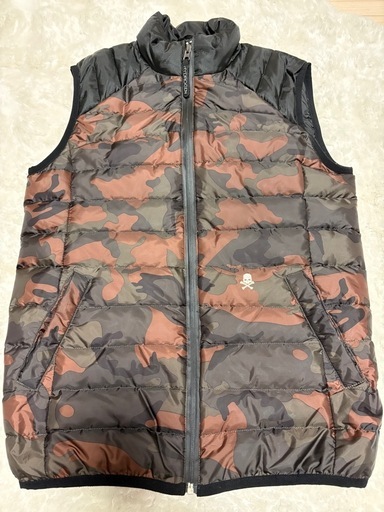 ハイドロゲン HYDROGEN ダウンベスト Sジップアップ 迷彩柄 (S.) 駒形