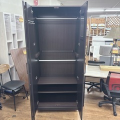 【🐤買取市場 柴田店】 I356 🌈 ジモティー限定価格！ NITORI ワードローブ アーデル2 80WR DBR ⭐ クリーニング済の画像