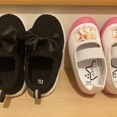予定者決定。（美品）１５センチ　女の子用　２足セットの画像