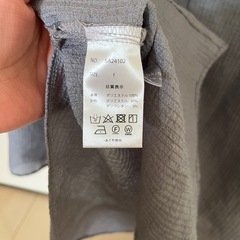 sakishimatokyo 配色 シアーブラウス グレー FREEの画像