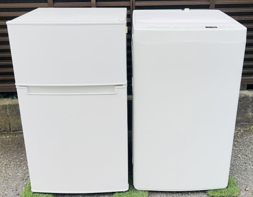 【値下げ】2020年製アマダナ冷凍冷蔵庫85L アマダナ洗濯機4.5.kg　