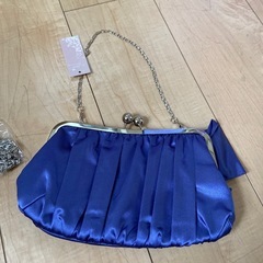 ブルー　パーティバックの画像