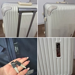 キャリーケース　キャリーバッグ　白　訳あり　大きめの画像