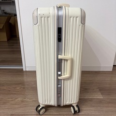 キャリーケース　キャリーバッグ　白　訳あり　大きめの画像