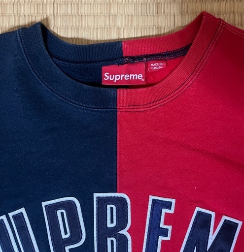 シュプリーム split crewneck sweatshirt