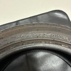 (取引中)中古タイヤ‼️215-45-17‼️２本‼️の画像