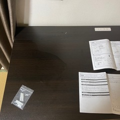 ニトリ　デスク袖付き(N クーパー 120 DBR)の画像