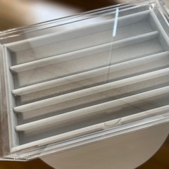 MUJI 無印良品　重なるアクリルケース２段引出の画像