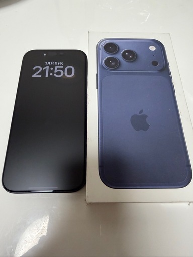 本日取引可能な方値下げ致します【美品】iPhone17Pro/ディープブルー/256GB/SIMフリー