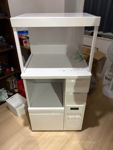 米びつ付きレンジ台