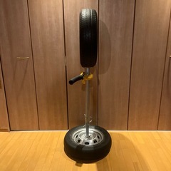 剣道用タイヤ打ち込み台(小手打ち付き)の画像