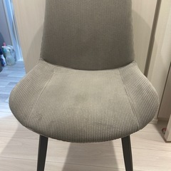 【2025年12月購入・極美品】ベロア ダイニングチェア（ディープグレー）NOKKIの画像