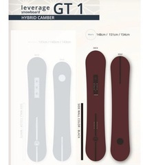 25-26 leverage スノーボード GT1 148の画像