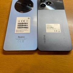 redmi A3 と realme note 50の画像