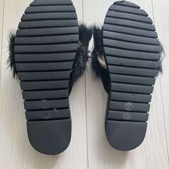 ファーサンダル 23cmの画像