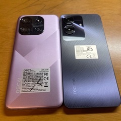 realeme note 60 64GB と flat 1c 32GBの画像