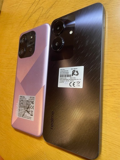 realeme note 60 64GB と flat 1c 32GB