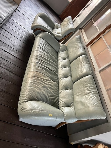 ビンテージカリモク家具  カリモクソファー　本革