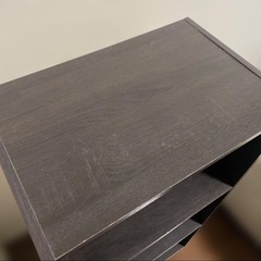 カラーボックス 3段 ダークブラウン 扉無しの画像