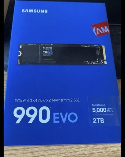 Samsung 990 EVO 未使用に近い