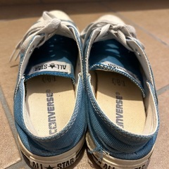 コンバース　スニーカー　24㎝　ブルーの画像