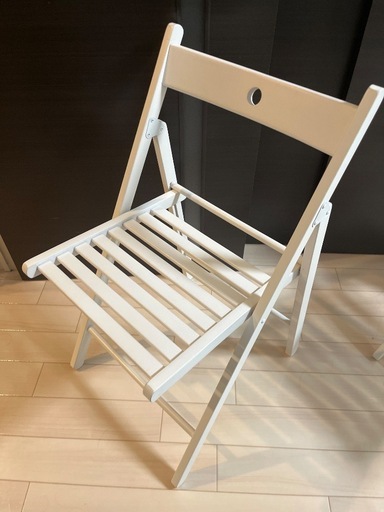 IKEA FRÖSVI フロースヴィ 折りたたみチェア, ホワイト (きゃな) 下総