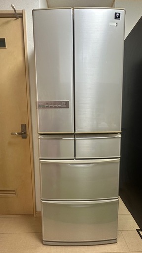 冷蔵庫シャープノンフロン冷凍冷蔵庫SJ-XF47W-N SHARP (さっちん) 曳馬