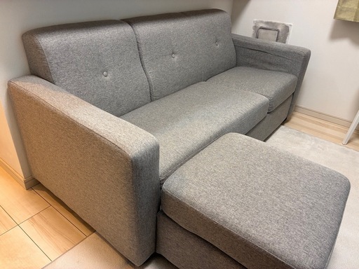 3人掛けソファ(オットマン付き) (K) 江東のソファ《3人掛けソファ》の