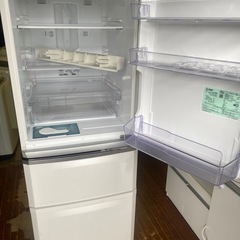 NO B878🌈福岡市内配送設置無料✨🌈三菱電機 MITSUBISHI ELECTRIC 冷蔵庫 Cシリーズ (335L・右開き) 3ドア パールホワイト MR-C34Z-Wの画像