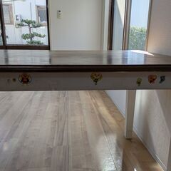 【無料】大型ダイニングテーブル｜約140×85cm｜名古屋市緑区 引取限定の画像