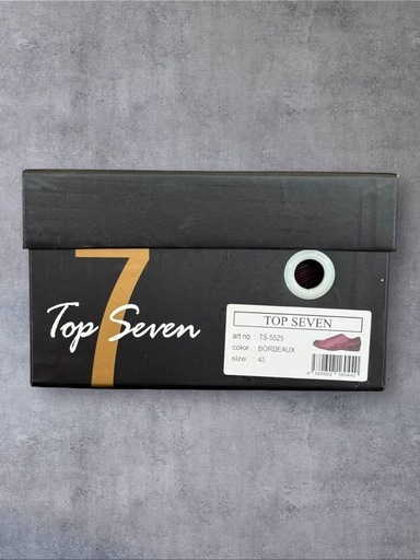 【新品】TOP SEVEN トップセブン レザースニーカー 約27cm 朱
